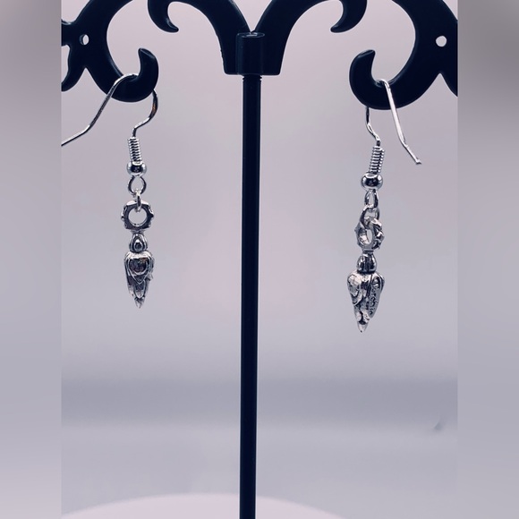 Turchin Lotus Blossom Sterling/Silver Plated French Wire Earrings - Picture 4 of 14